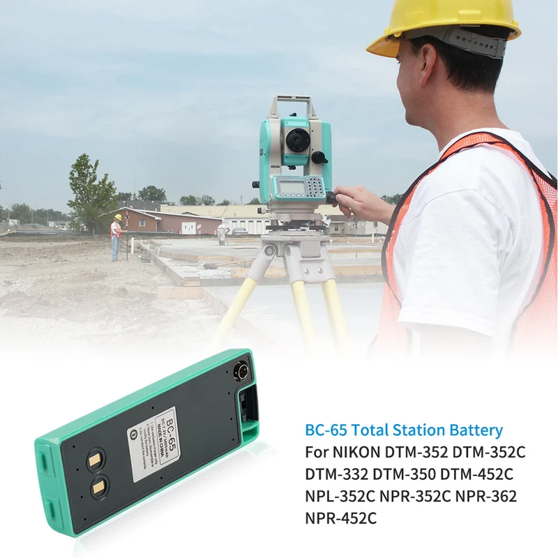 BC-65 Q-75E Charger For Nikon DTM-302/352 NPL302/352 Total Stations