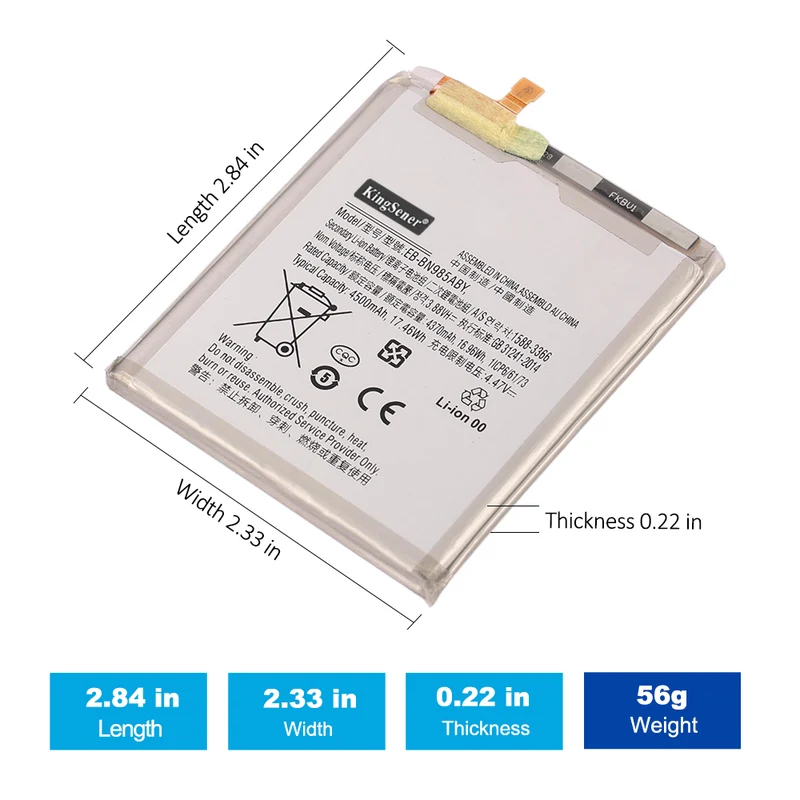 EB-BN985ABY Replacement Battery For Samsung Galaxy Note 20 Ultra 5G
