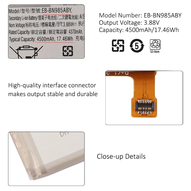 EB-BN985ABY Replacement Battery For Samsung Galaxy Note 20 Ultra 5G