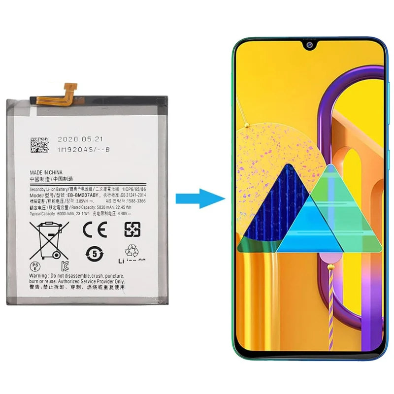 EB-BM205ABY Replacement Battery For Samsung Galaxy M31 SM- M3070