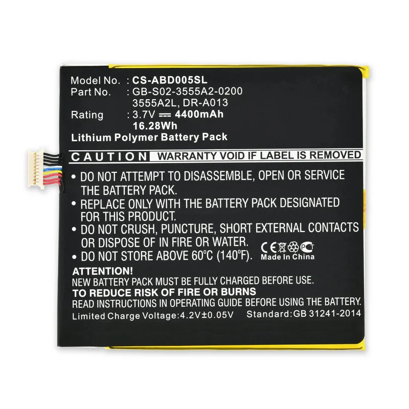 GB-S02-3555A2-0200 Replacement Battery For Kindle Fire (1st Gen)