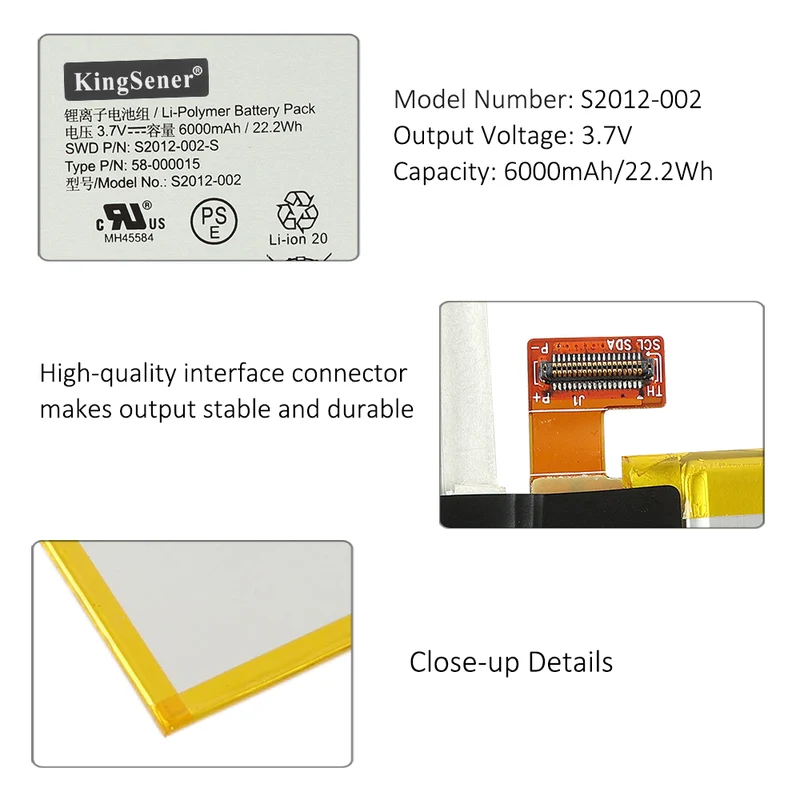 S2012-002 Replacement Battery For Kindle Fire HD 8.9" (2nd Gen)