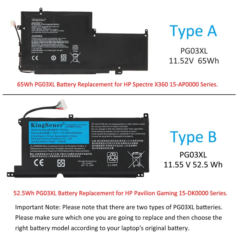 PG03XL Lshape Replacement Battery For HP 15-ec 15-ec0000 OMEN 5X FPC52 HSTNN-OB1I | PL Stock