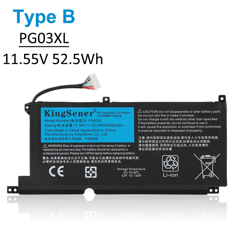 PG03XL Lshape Replacement Battery For HP 15-ec 15-ec0000 OMEN 5X FPC52 HSTNN-OB1I | PL Stock