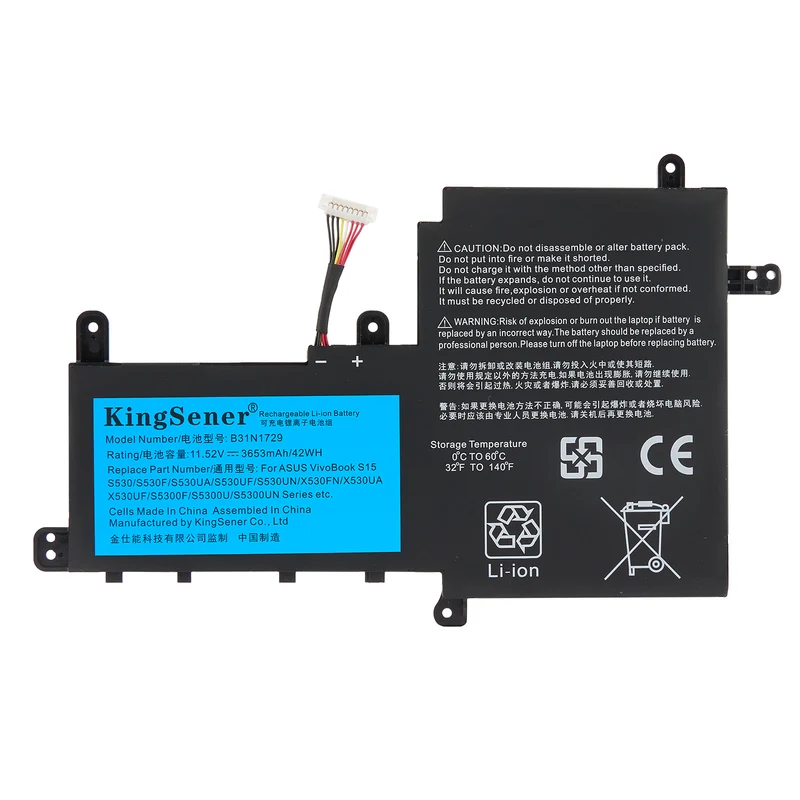 B31N1729 Laptop Battery for ASUS VivoBook S15 S530 S530F Notebook | PL Stock