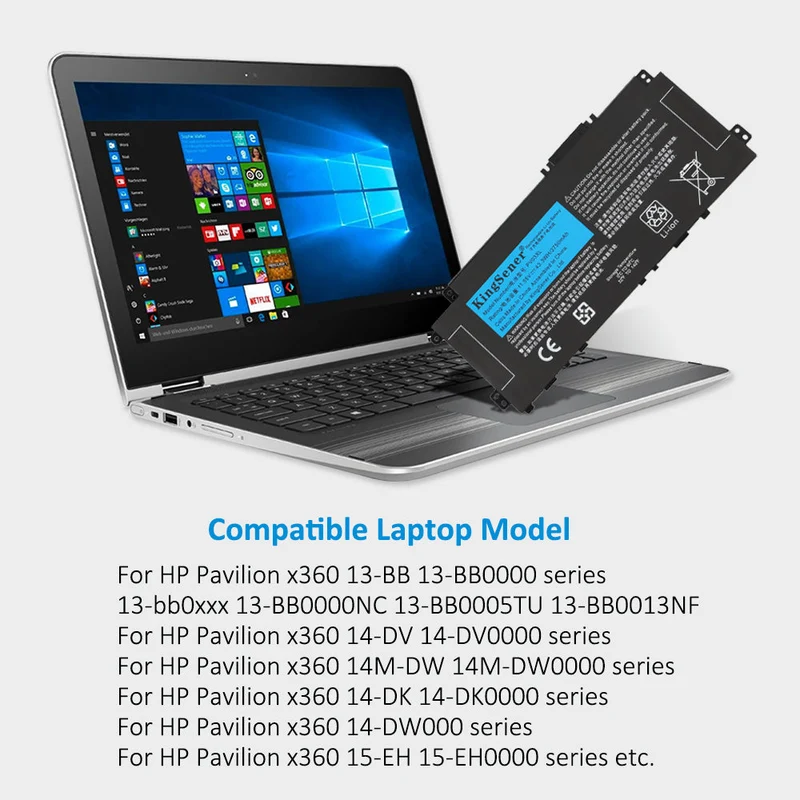 PV03XL PP03XL Battery for HP Pavilion x360 11.55V 43.3Wh