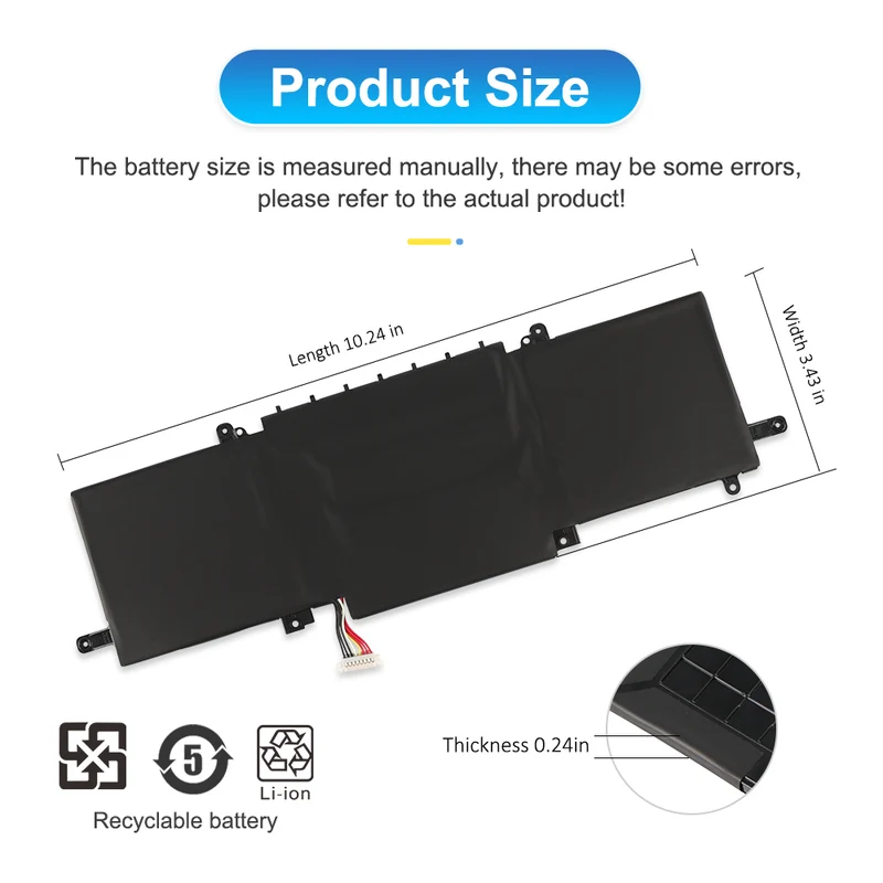 C31N1815 Laptop Battery For ASUS Zenbook 13 UX333 UX333F UX333FA UX333FN | CA Stock