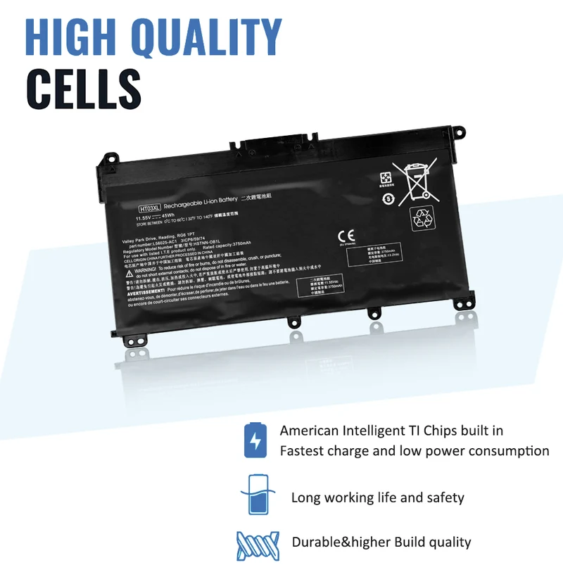 HT03XL HSTNN-LB8L 916368-541 Battery For HP HP Pavilion 14-CE0020TX | LUSONBAY