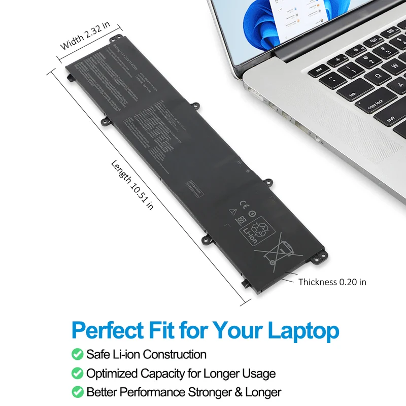 C31N2204 Laptop battery For Asus Vivobook Go 14 E1404FA E1404GA S1404