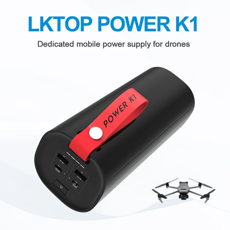 60000mAh Outdoor Power Bank For DJI Mini 4 Pro Dual 100w Fast Charging Station with LED Light
