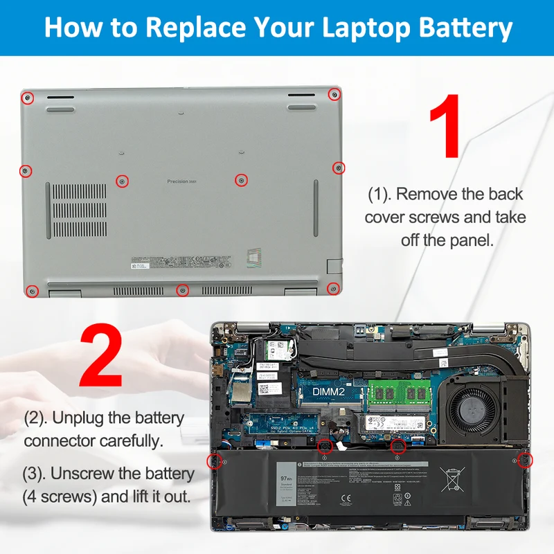 9JRV0 Laptop Battery For Dell Precision 3561 3571 3581 Series