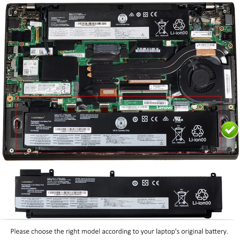 T460s Laptop Battery For Lenovo T470S 00HW024 00HW025 00HW022 | LUSONBAY
