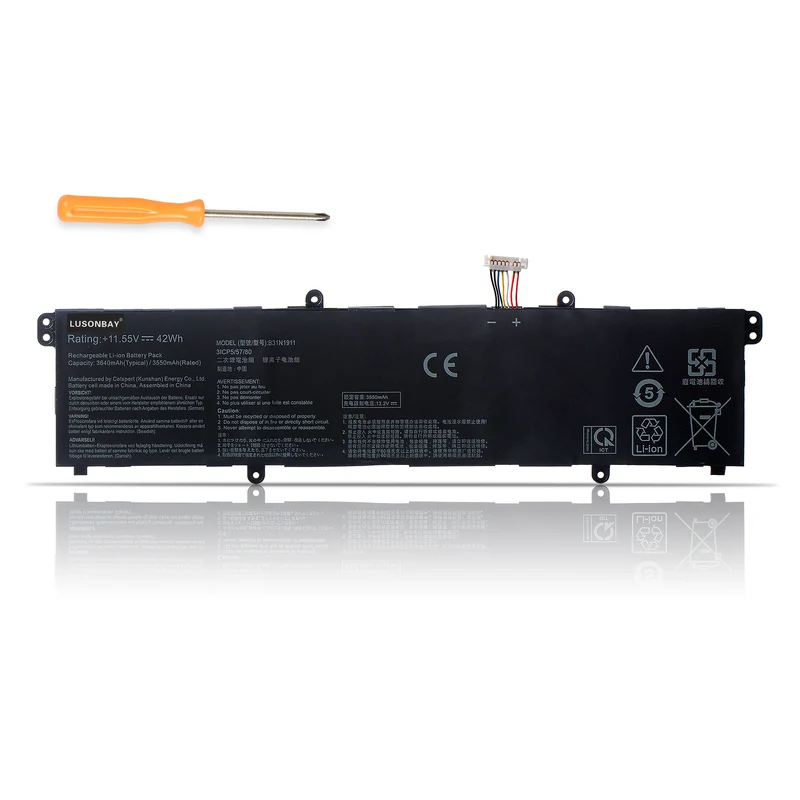 B31N1911 42WH Laptop Battery For ASUS VivoBook Flip 14 TM420IA TP470EA M413DA LUSONBAY UK SHIP