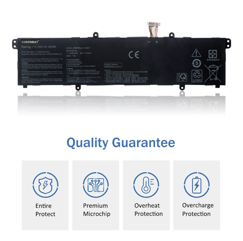 B31N1911 42WH Laptop Battery For ASUS VivoBook Flip 14 TM420IA TP470EA M413DA LUSONBAY UK SHIP