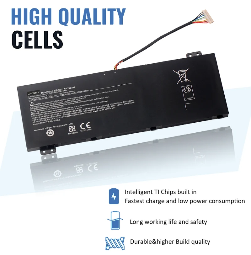 AP18E8M AP18E7M Laptop Battery For Acer Nitro 5 AN515-54 AN515-55 Series LUSONBAY UK SHIP