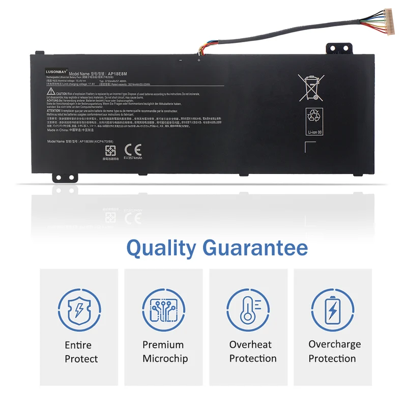 AP18E8M AP18E7M Laptop Battery For Acer Nitro 5 AN515-54 AN515-55 Series LUSONBAY UK SHIP