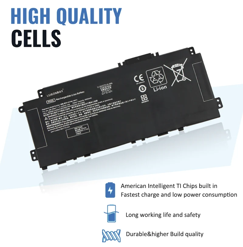 PV03XL PP03XL Laptop Battery For HP Pavilion x360 13-BB 14-DV 14-DW 14M-DW 14-DK LUSONBAY UK SHIP