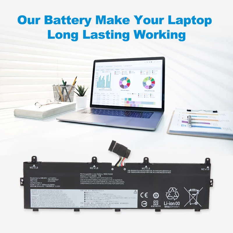 L17C6P51 01AV498 Laptop Battery For Lenovo ThinkPad P72 P73 Series Notebook | EU Stock