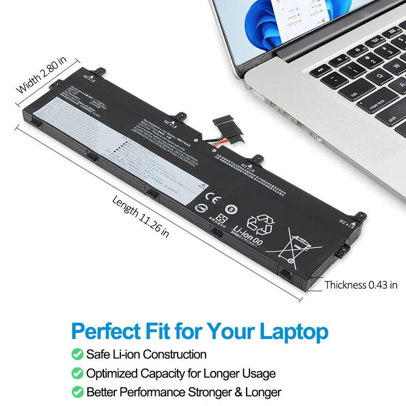L17C6P51 01AV498 Laptop Battery For Lenovo ThinkPad P72 P73 Series Notebook | EU Stock