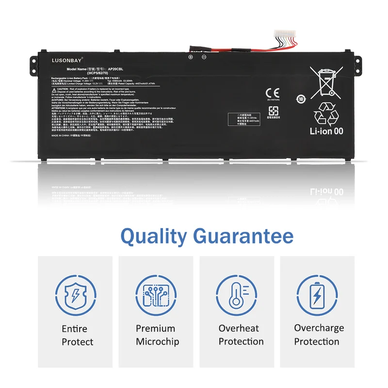 AP20CBL Replacement Battery For Acer Aspire 5 A515-46-R14K series LUSONBAY UK SHIP