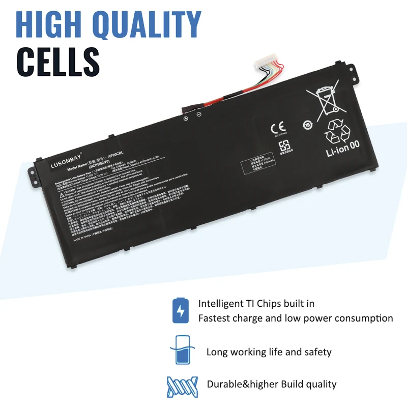 AP20CBL Replacement Battery For Acer Aspire 5 A515-46-R14K series LUSONBAY UK SHIP