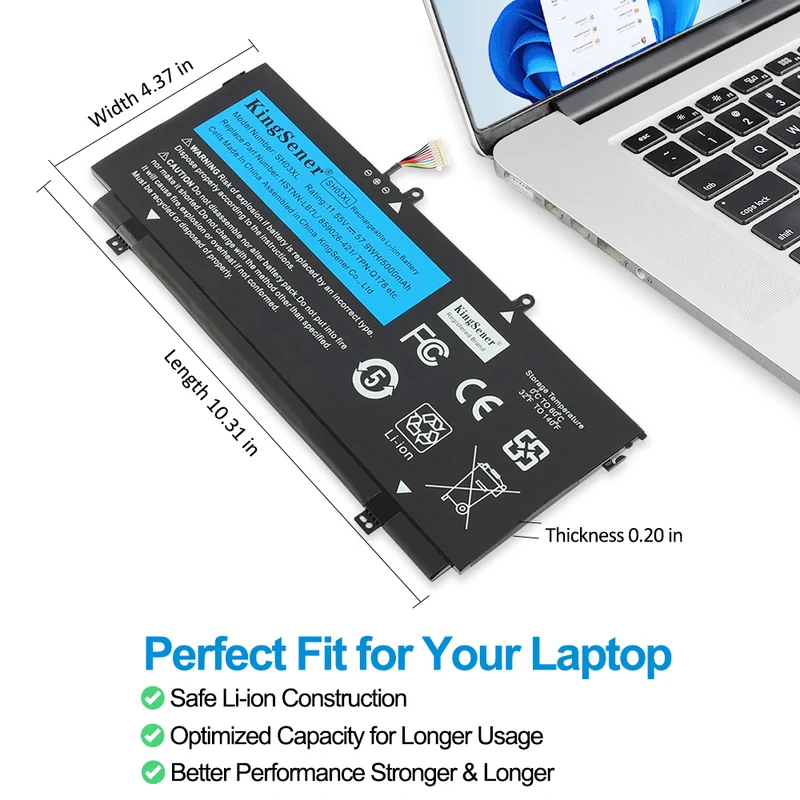 SH03XL CN03XL 859026-421 Battery For HP ENVY 13-AB 13-AB003NF | EU Stock