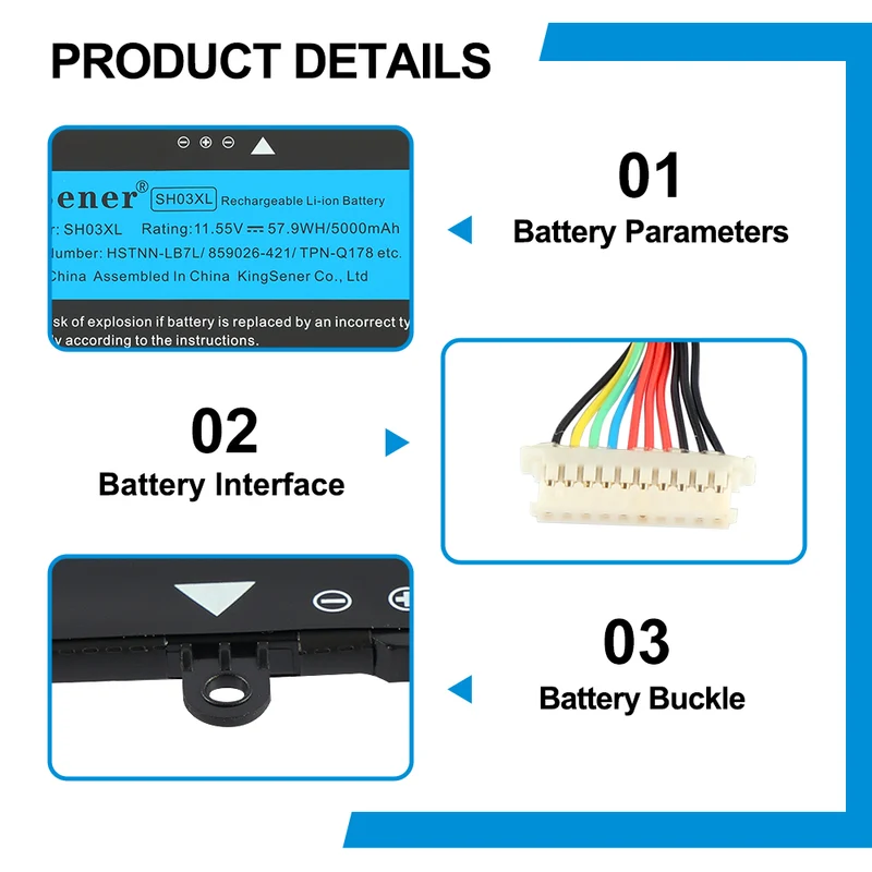 SH03XL CN03XL 859026-421 Battery For HP ENVY 13-AB 13-AB003NF | EU Stock