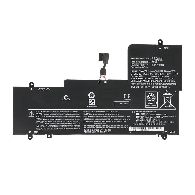 Lenovo Yoga 710 Battery Replacement L15M4PC2 7.64V 53Wh EU Stock
