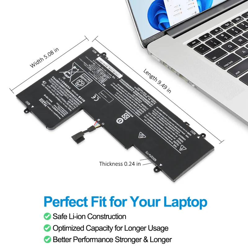 Lenovo Yoga 710 Battery Replacement L15M4PC2 7.64V 53Wh EU Stock