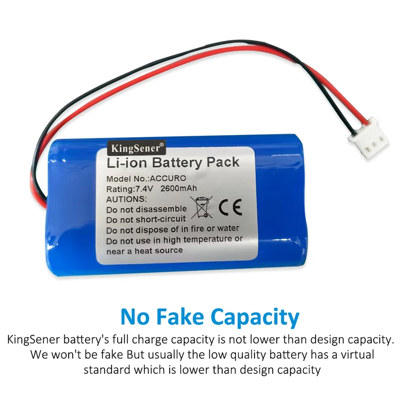 Battery Pack ACCURO 22F-021PTC 7.4V 2600mAh Pulse oximeter battery