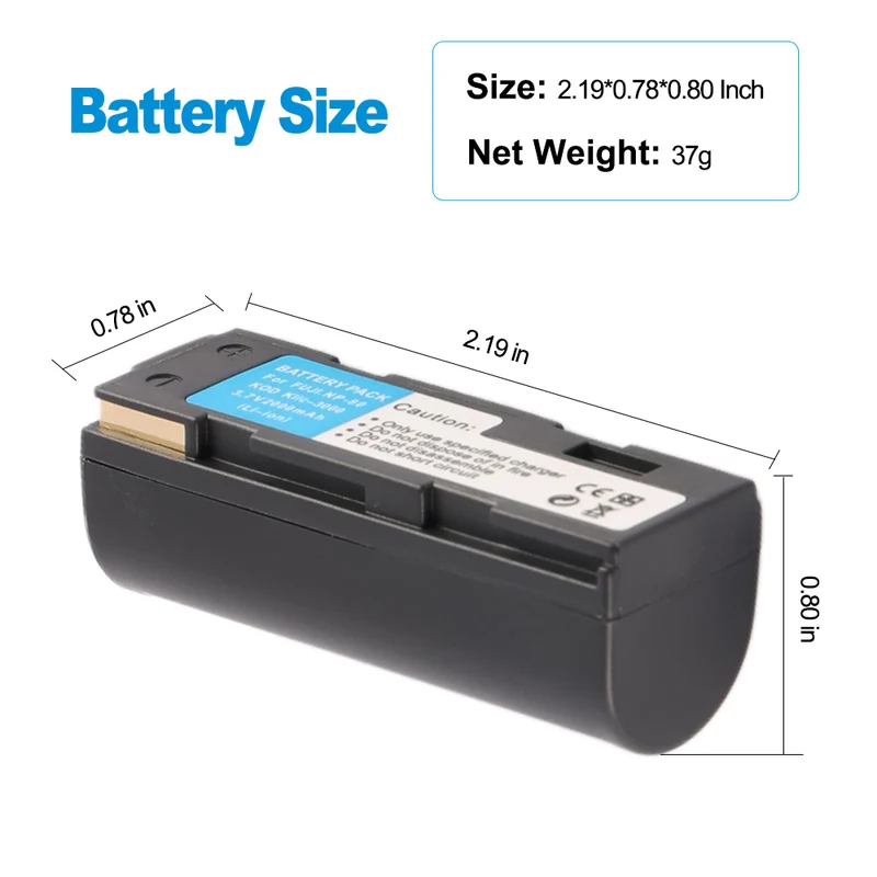 NP-80 Replacement Camera Battery For Fuji FinePix 6900 Zoom MX-1700 MX-1700Z NP80