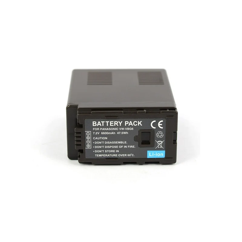 VW-VBG6 Replacement Camera Battery For AG-AC130 AG-AC160 AG-AF100A AG-HMC70