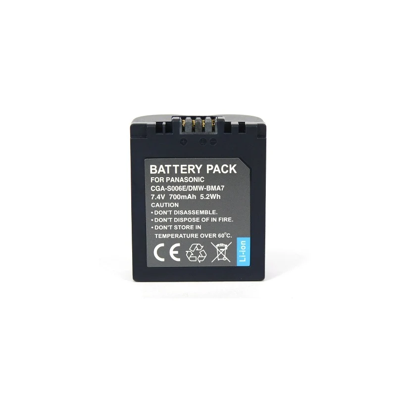 CGA-S006E Replacement Camera Battery For DMC-FZ18 DMC-FZ28