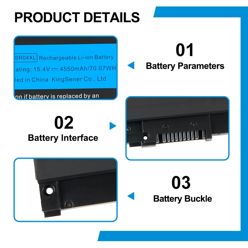 SR04XL Laptop Battery for HP OMEN 15-CE 15-CB 15-CE015DX 15-CB014ur TPN-Q193 TPN-Q194 | PL Stock