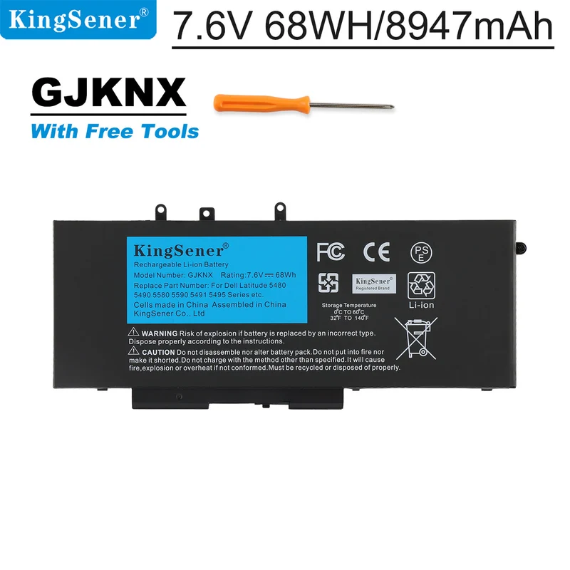 GJKNX 68Wh Battery For Dell Latitude 5480 5580 5280 5288 5488 5590 5591 5490 5491 5495 | PL Stock
