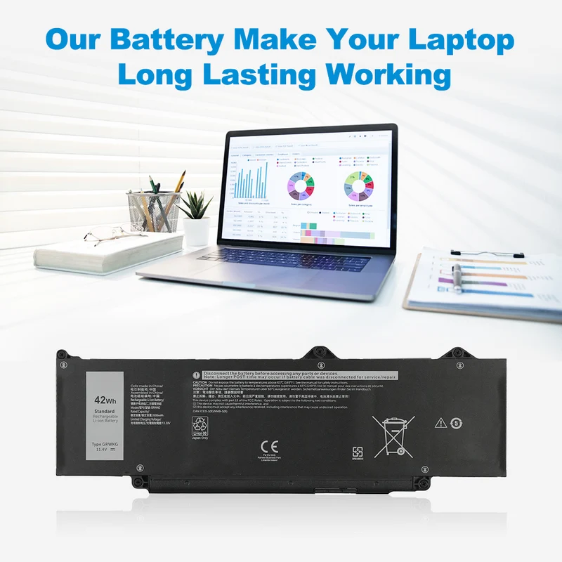 GRWKG Laptop Battery For Dell P170G P170G001 P170G002 P170G003