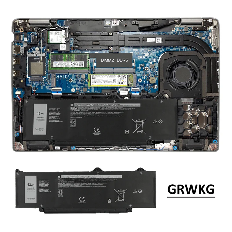 GRWKG Laptop Battery For Dell P170G P170G001 P170G002 P170G003