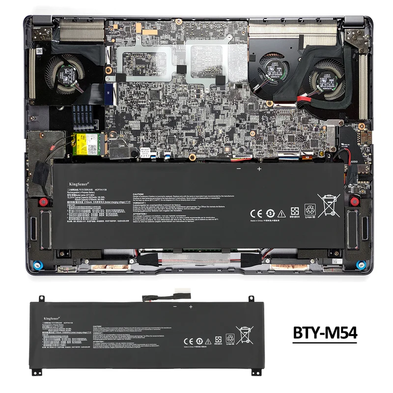 BTY-M54 Replacement Battery For MSI Creator Z17 HX Studio A13VET A13VFT A13VGT A14VFT Series