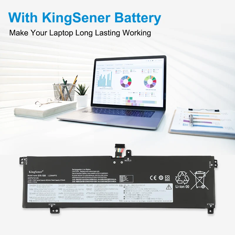 L22M4PF5 15.56V 75Wh Battery For Lenovo Laptop