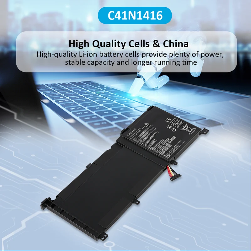 C41N1416 Battery For Asus ZenBook Pro N501JW UX501J UX501JW UX501L UX501LW