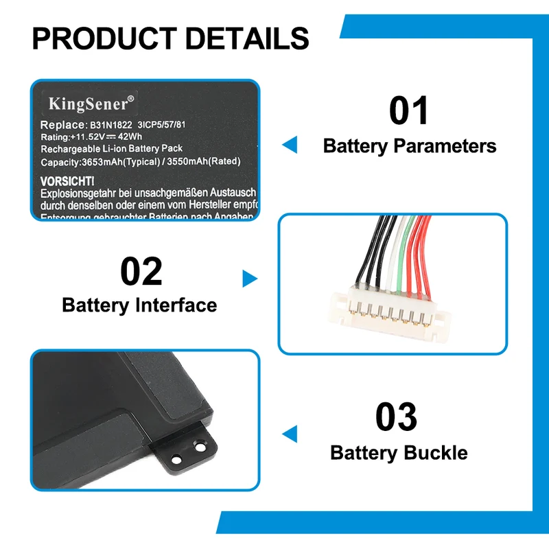 B31N1822 Replacement Battery For UX462DA-AI016T UX462DA-AI022T UX462DA-AI040T