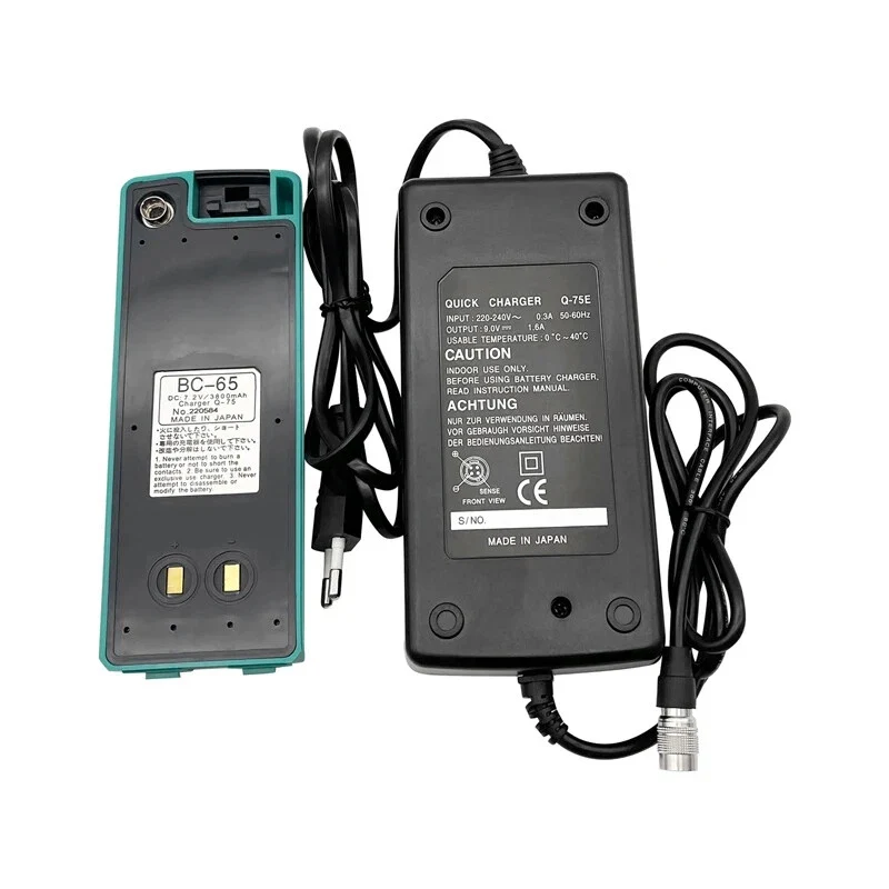NIKON BC-65 NiMH Total battery & Q-75E Charger For Total Stations Battery