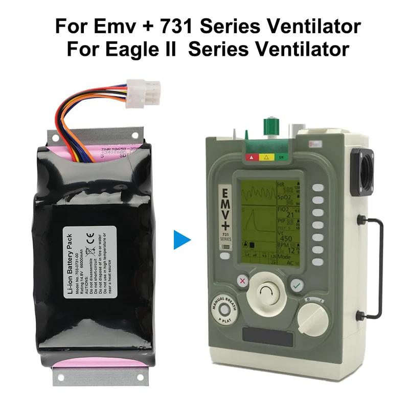 703-0731-00 99047-014039 Replacement Battery For ZOLL Emv + 731 Ventilator