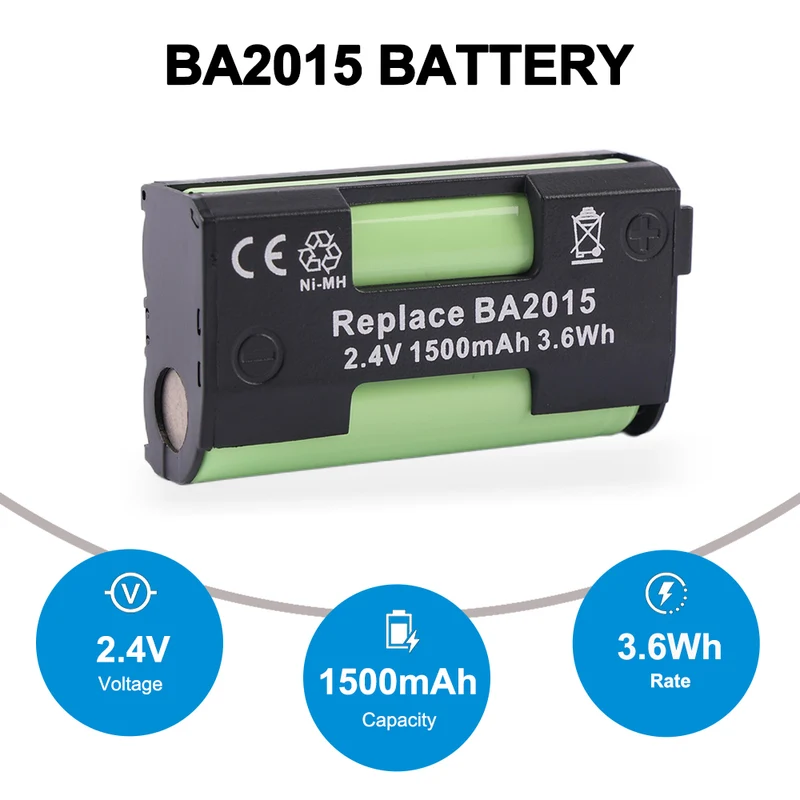 BA2015 Replacement Headphone Battery For Sennheiser G2