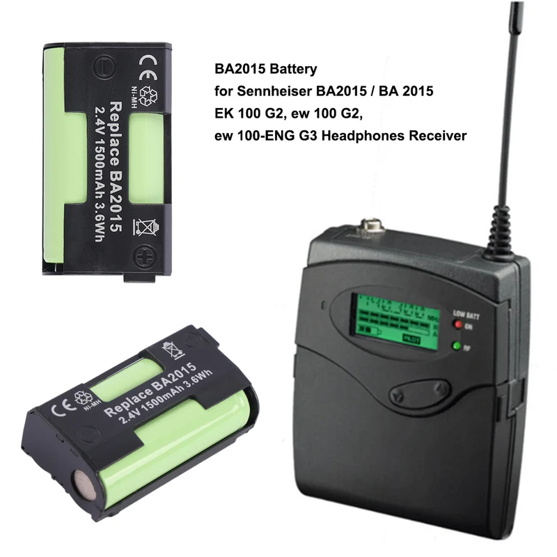 BA2015 Replacement Headphone Battery For Sennheiser G2