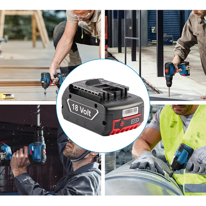 Replacement Power Tool Battery For BOSCH BAT610G BAT609 18V