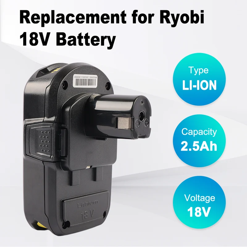 Replacement Power Tool Battery For RYOBI 18V /P103 /P108/