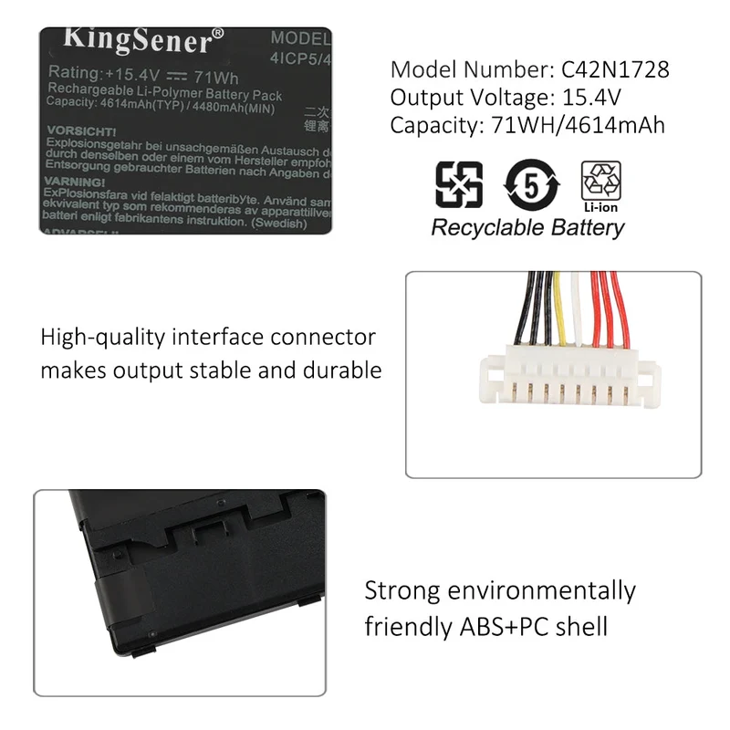 0B200-02520100 Battery For ASUS Zenbook Pro 15 UX580GD