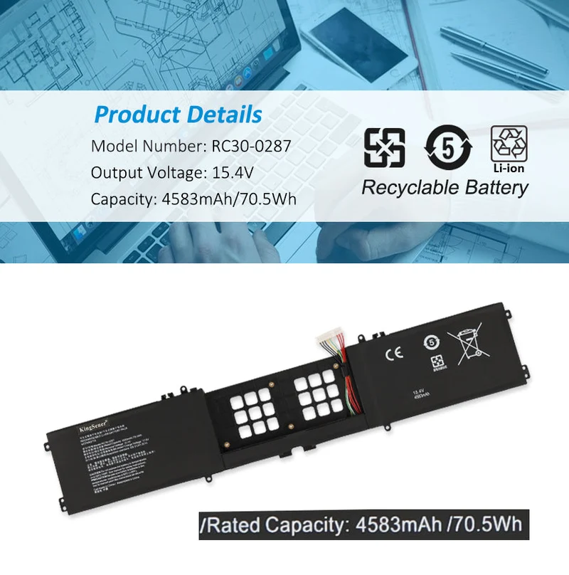RC30-0287 Replacement Battery For Razer Blade Pro 17 2020 RZ09-03297 RZ09-03295 Series