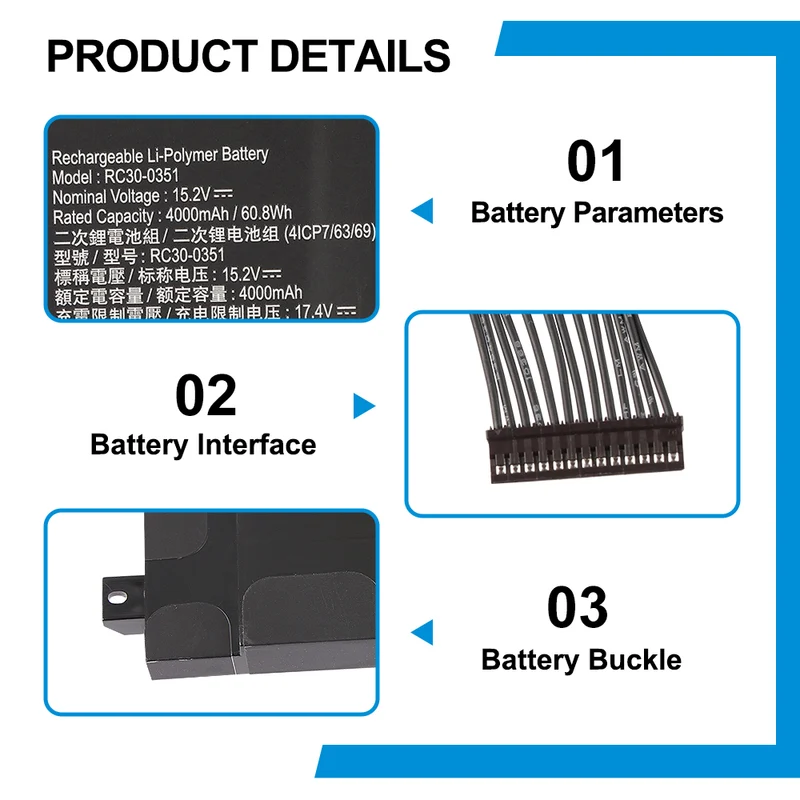 RC30-0351 Replacement Battery For Razer BIade 15 Base Model Late 2020/2021